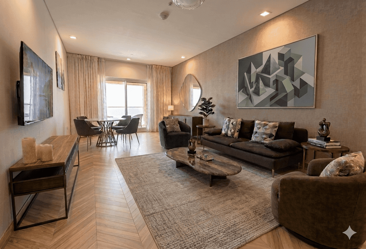 Warm apartment interior